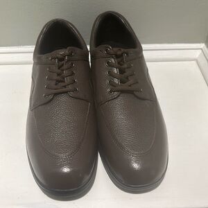 DREW Men’s Dk Brown Walker II Oxford Shoes with Brown Laces-size 13M